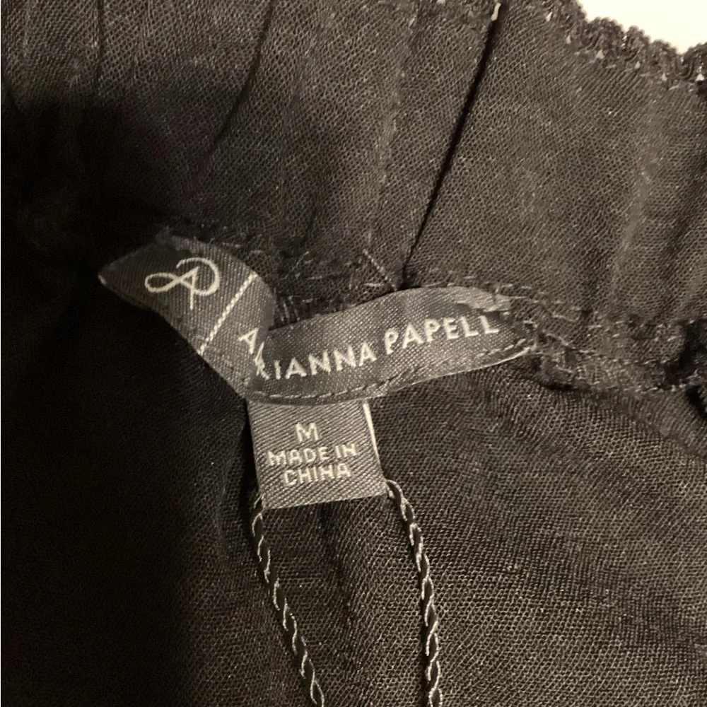 NWT Adrianna Papell Size M Black A-Line‎ Skirt